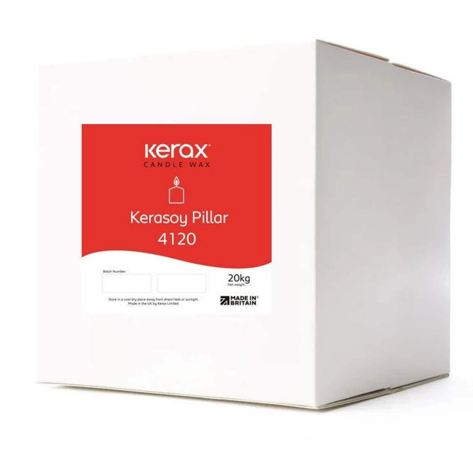 Kerax Kerasoy Pillar 4120 UK Candle Soy Wax 20kg / 44lbs Big Box