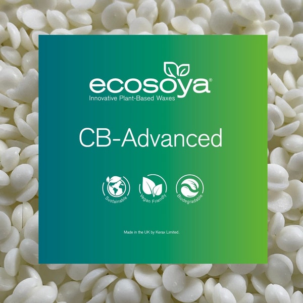 EcoSoya CB-Advanced Kerze auf pflanzlicher Basis Sojawachs-Behältermischung Natürlich Vegan Verschiedene Größen Kerzenherstellung Handwerk Handgemacht Kerax