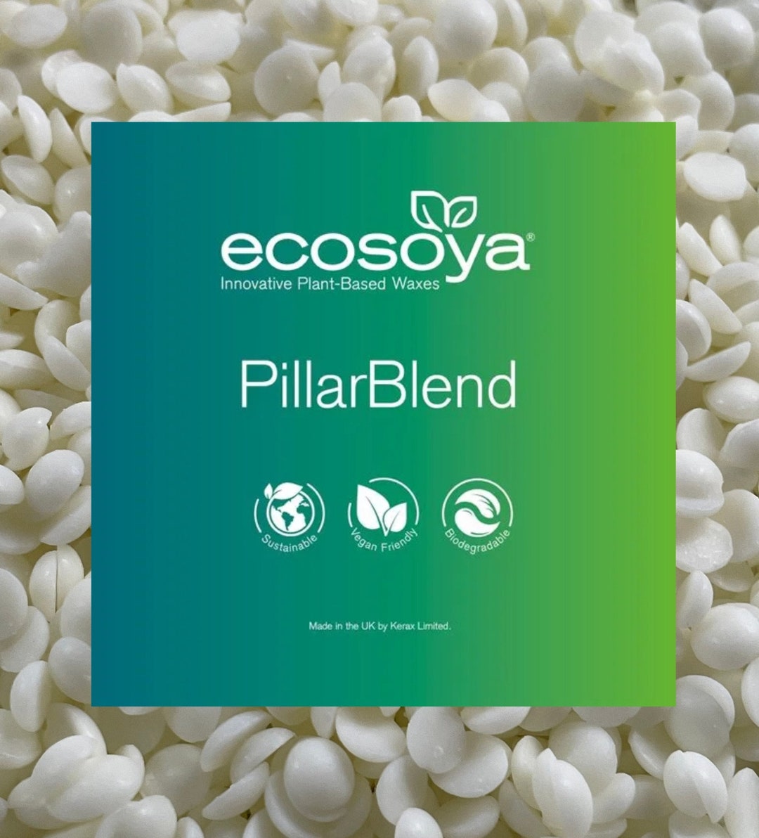 Ecosoya Pillar Candle Soy Wax for Pillars Votive and Melts Natural Vegan Different Sizes Candle