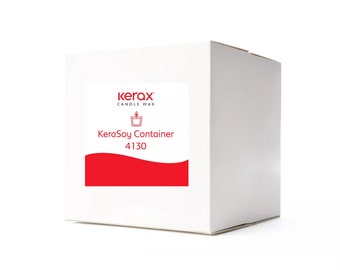 Kerax KeraSoy Container Pastilles 4130 20 KG 44 livres Vente en gros Boîte Bougie Cire de Soja pour Conteneurs Naturel Végétalien Artisanat Fait à la Main Bougie