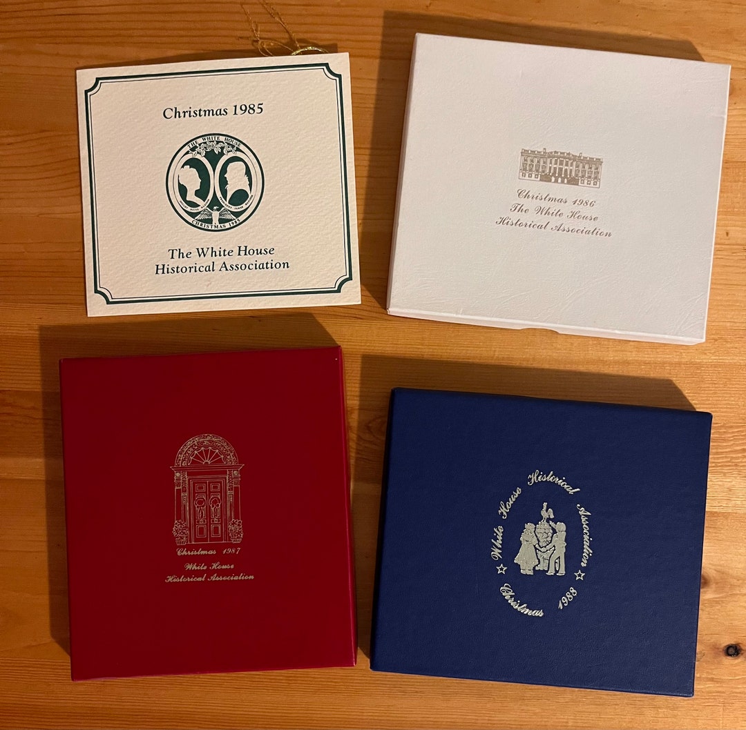 The White House Historical Association Christmas Ornaments 1985, 1986 ...