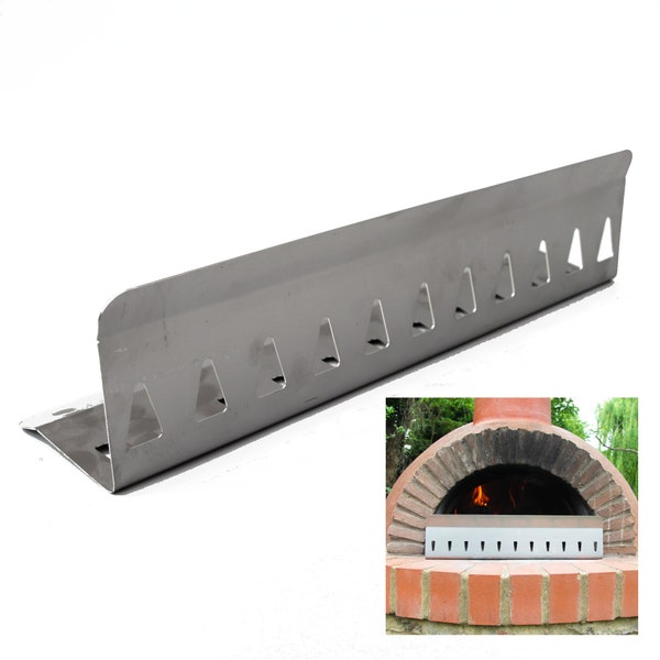 18 Inch (45cm) Pizza Oven Fire Shield, Flame Guard, Heat deflector, 2 Way Heat Shield Feature, Pizza Edge Protection and Flame Tamer.