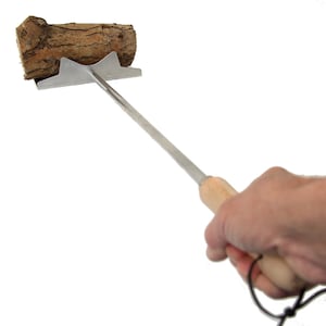 Log Loading Tool  Pizza Oven Tool Open fire log burner Fire pit Pizza Oven tool