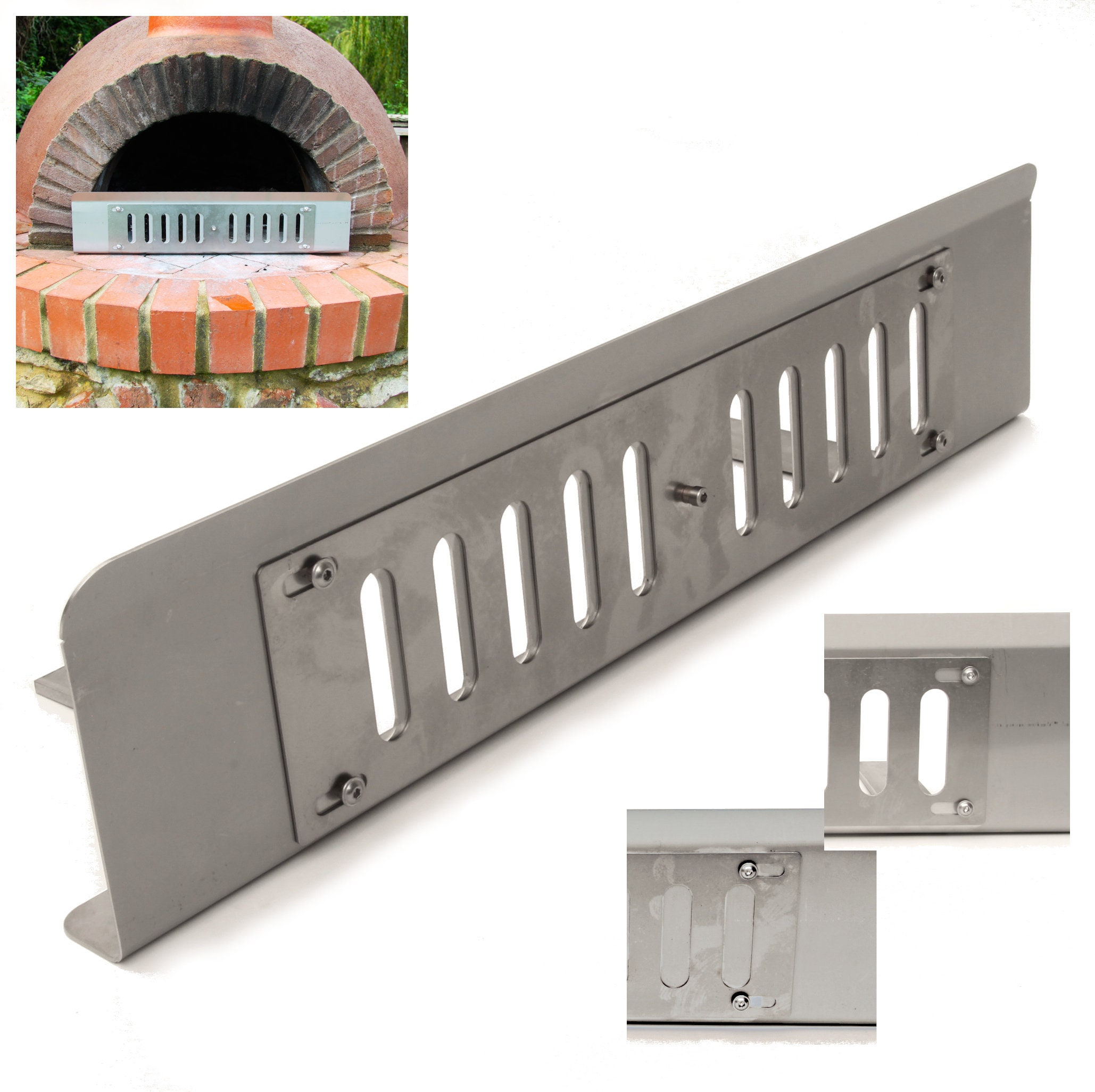 Stainless Steel Flame Guard for Gozney Roccbox , Pizza Oven Tools & Gas Pizza  Oven Accessories Including Flame Tamer 