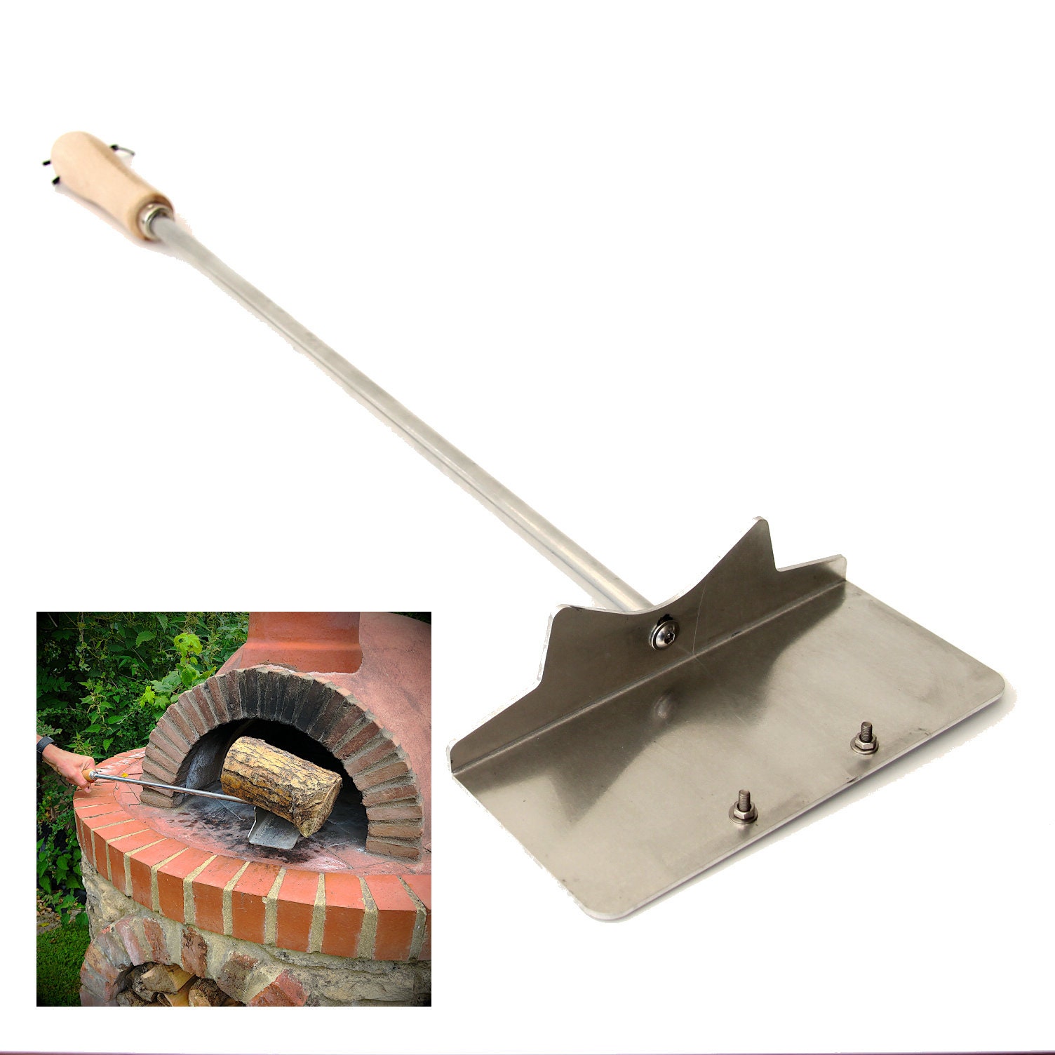 Handy Log Loading Pizza Oven Tool, Fire Wood Loading Tool, Firewood Loader,  