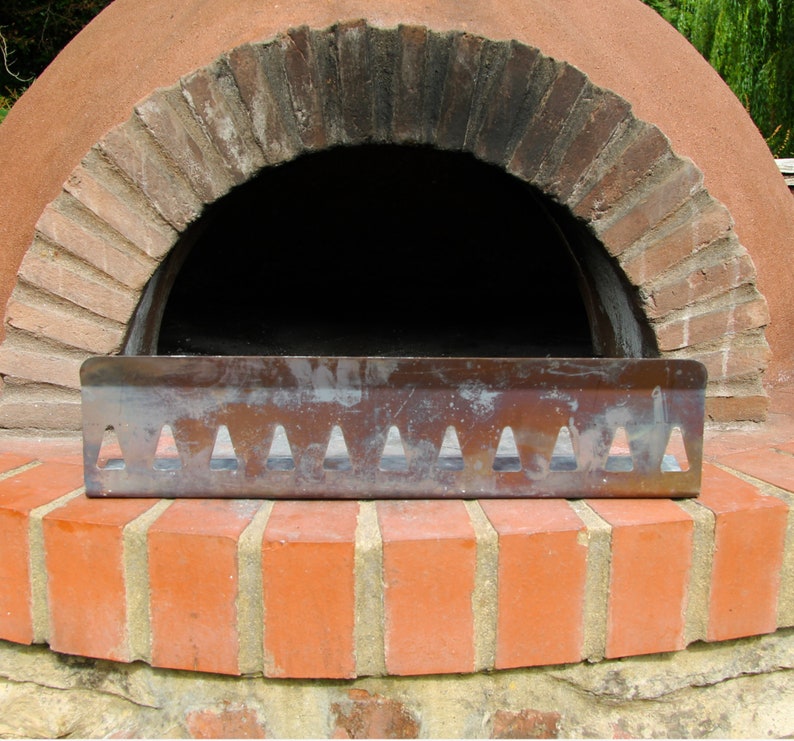 18 Inch 45cm Pizza Oven Fire Shield, Flame Guard, Heat Deflector, 2 Way