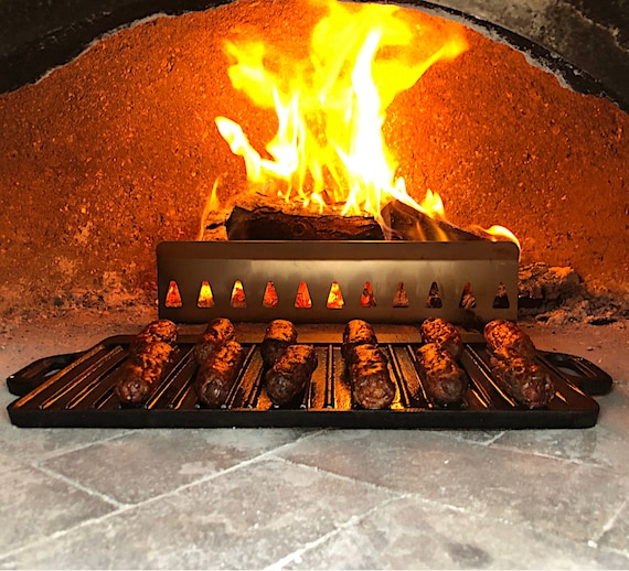 18 Inch Pizza Oven Fire Shield Flame Guard Heat Deflector 2 - Etsy Israel
