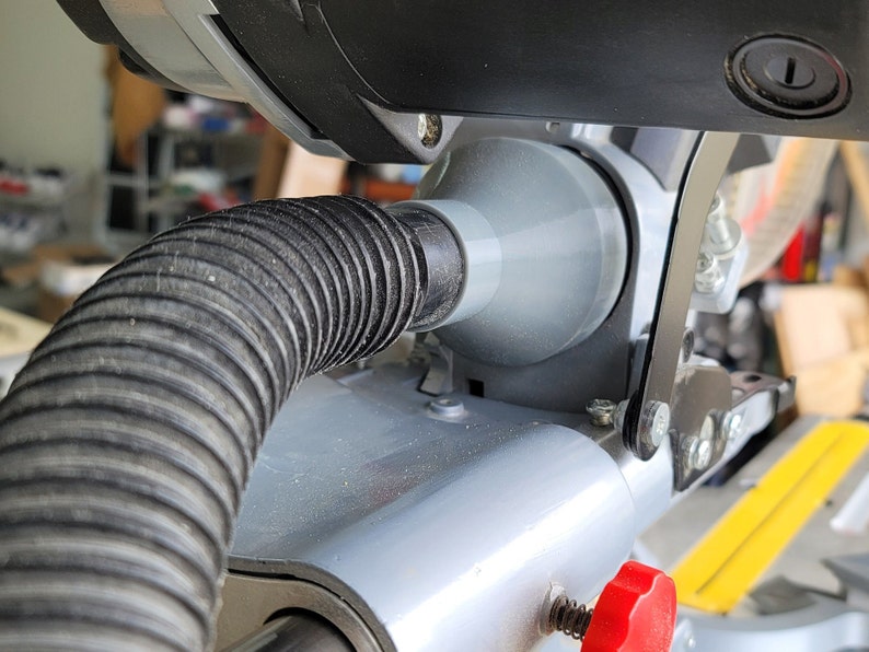 Harbor Freight Compatible Miter Saw Dust Collection Adapter for Shop