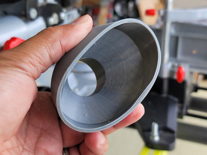 Harbor Freight Compatible Miter Saw Dust Collection Adapter for Shop