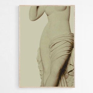 Ancient Rome Sculpture Print: Warm Clay Torso (Digital Download)