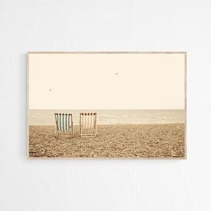 Strand Stühle Druck, Strand Fotografie, Kunst zum ausdrucken, Strand Wohnkultur, Strand Wandkunst, Poster Strand, Strand Poster, Strand Stühle Poster