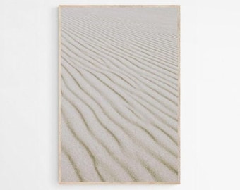 Combed Sand Beach Print,  Beach Sand Photography Wall Art Printable, Beach House Decor, Coastal Wall Art, Seascape Photo Print, Beach Poster