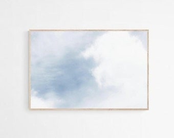Wolke Druck, Himmel Fotografie Wand Kunst druckbare, Wolke Poster, Minimale Natur Wanddekoration, INSTANT DOWNLOAD, Himmel Poster, Wolke druckbare