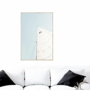 Sailboat Photography Print: Coastal Travel Poster (Digital Download)