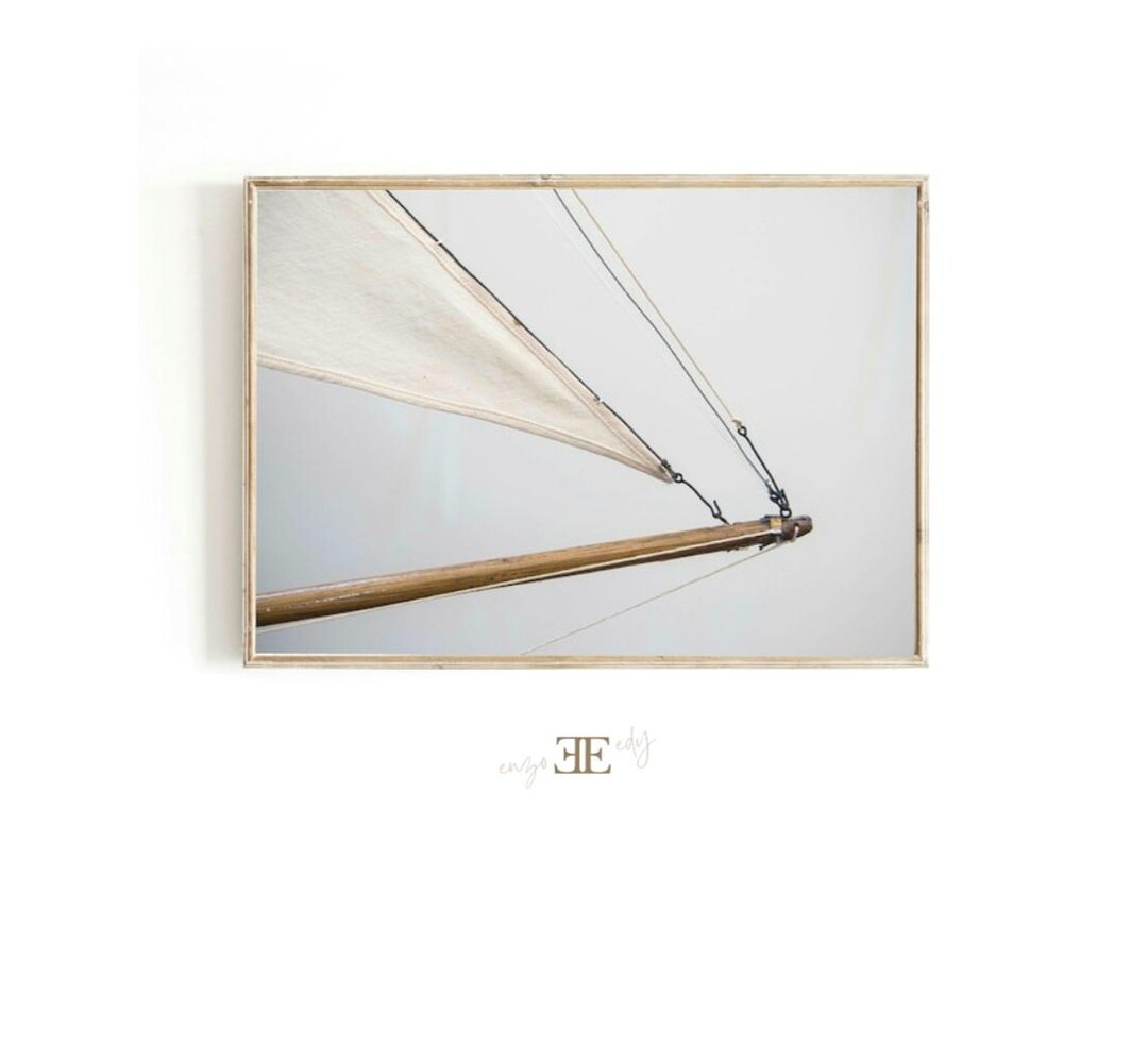 Sailing Boat Photography Print: Coastal Wall Art (instant Download) - Etsy