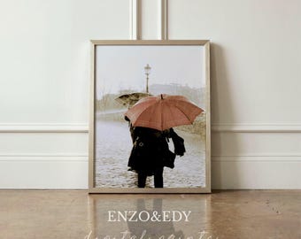 Rain Umbrella Fashion Wall Art Printable (Instant Download)