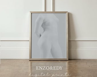 Ancient Rome Sculpture Print: Light Torso Gallery Wall Art (Digital Download)