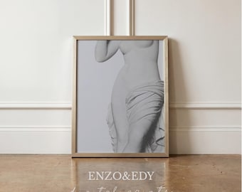 Ancient Rome Sculpture Print: Neutral Gallery Wall Art (Digital Download)