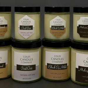 Soy Wax Candle Mens Collection