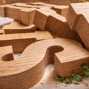 Personalized Hardwood Letter – Free Standing Custom Name Decor