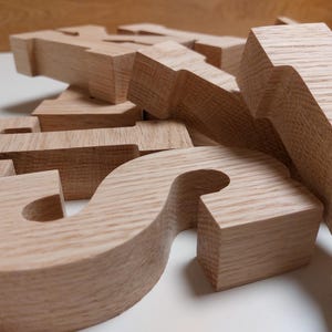 Personalized Hardwood Letter – Free Standing Custom Name Decor