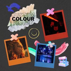Colour Frame Custom Polaroid Photo Print | Any Digital Image on Polaroid | Authentic Polaroid Film