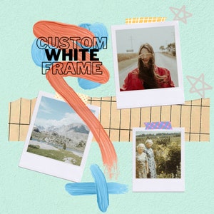 White Frame Custom Polaroid Photo Print | Any Digital Image on Polaroid | Authentic Polaroid Film | Perfect Gift for Loved Ones