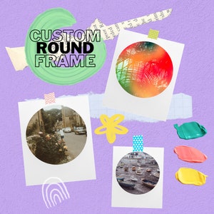 Round Custom Polaroid Photo Print | Any Digital Image on Polaroid | Authentic Polaroid Film | Perfect Gift for Loved Ones