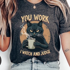 Sarcastic Cat Lover Shirt Mental Health Shirt Offensive T shirts Retro Meme Shirt Emotional Support Weirdcore Shirt Coffee Lover Gift