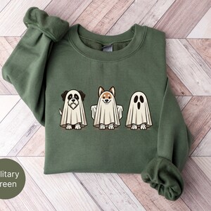 Halloween Dog Sweatshirt Ghost Sweatshirt Halloween Crewneck Halloween Sweater Halloween Boo Halloween Sweater Fall Sweatshirt Fall Vibes