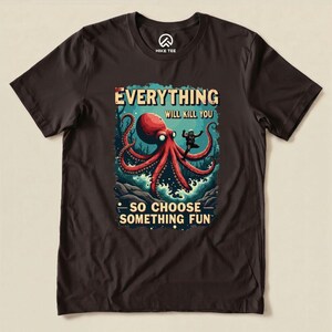 Diving Shirt Funny Sarcastic Shirt Women Mental Health Matter Shirt Retro Meme Shirt Vintage Meme T-shirt Scuba Diving Gift image 9