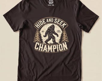 Camiseta de campeón del escondite Pie Grande