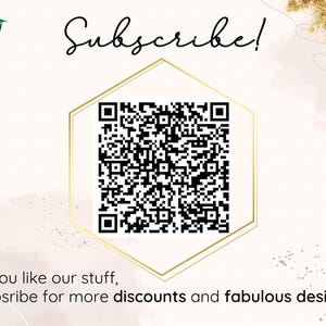 a qr code with a picture of a plant in the background