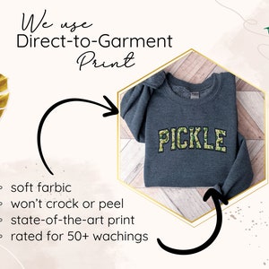 a t - shirt with the words pickle printed on it