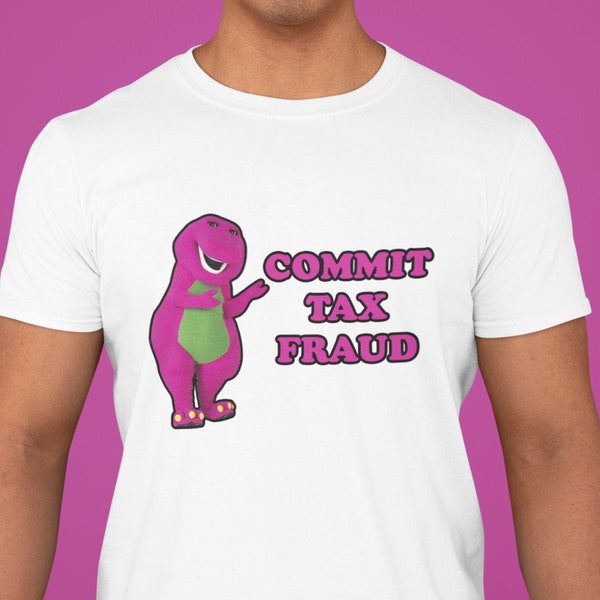 Pleeg belastingfraude shirt, grappig unisex en dames shirt, meerdere kleuren, meme t-shirt, graphic tees, sarcastisch shirt.