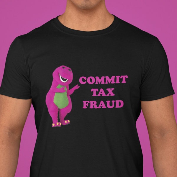 Pleeg belastingfraude shirt, grappig unisex- en damesshirt, meerdere kleuren en maten, grappig meme-t-shirt, graphic tees, sarcastisch shirt.