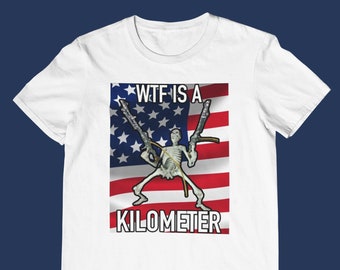 WTF is een kilometerskelet - Unisex T-shirt, meerdere kleuren. Grappig ironisch Meme-shirt