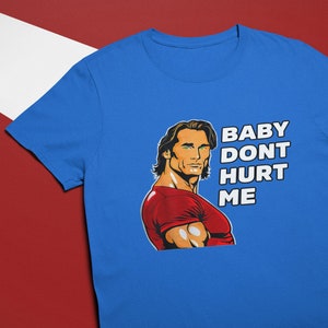 Chemise baby Dont Hurt Me, meme de gym, t-shirt unisexe, cadeau de frère de gym Blue