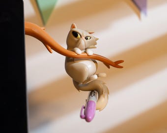 3D Printed Grumpy Cat Pen Holder: Desk Decor for Cat Lovers