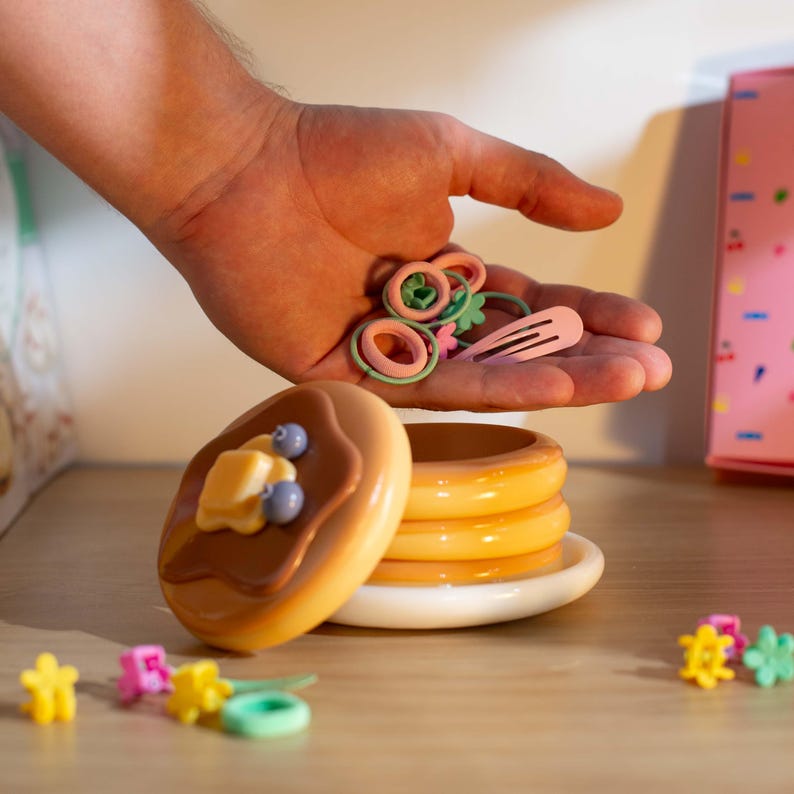 Pancake Trinket Box Cute Jewellery Pot Food Trinket Box for Neckless