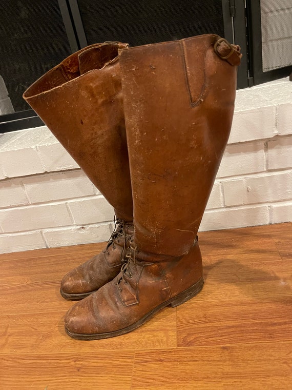 1920’s Leather Riding Boots/Field Boots - image 1