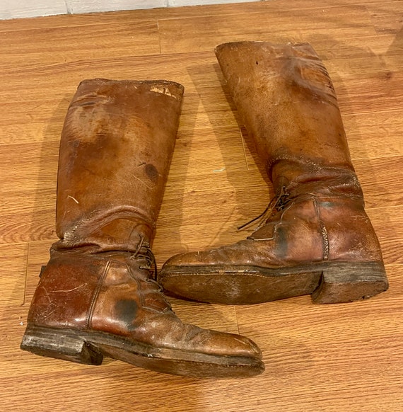 1920’s Leather Riding Boots/Field Boots - image 5