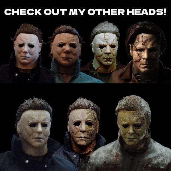 Michael Myers 'rotten Mask' 1/6th Scale Head Sculpt - Inspired by