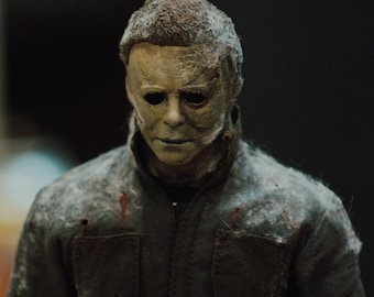 Escultura de cabeza a escala 1/6 de Michael Myers "Rotten Mask" - Inspirada en Halloween Ends