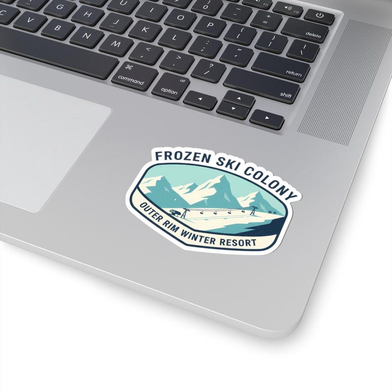 Star Wars Hoth Frozen Ski Colony Sticker Vintage Decal Mountain Badge Laptop Water Bottle afbeelding 1