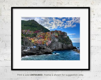 Impresión fotográfica original "Manarola Seaside" de Cinque Terre, paisaje italiano