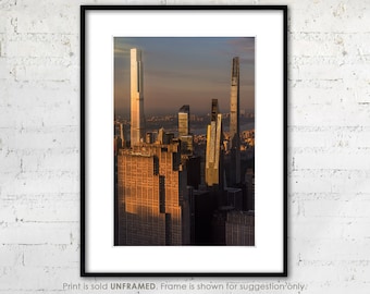 NYC "Billionaires Row Skyscrapers" Photography Print, New York Iconic Architecture, Exhibition Quality