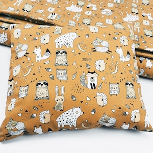 3 en 1, sac de couchage pour enfants, pour la maternelle, couverture - tapis, literie avec sac, animaux de la forêt, 150 cm, 160 cm