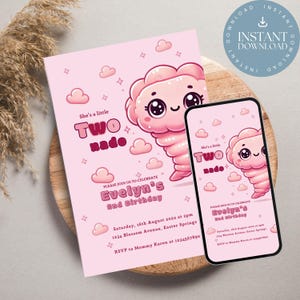 Tornado Party Invite, Editable Kids Birthday Invitation Template, Storm Theme, Customizable Twister Invite