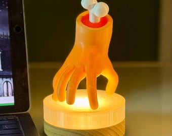 Walking Hand LED Lamp – Free Shipping! -  Wednesday - Addams family –  Morticia - Fester - Gomez Addams - Lurch - Handmade Movie Gift